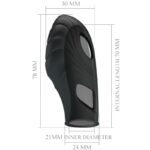 Vibratore Da Dita In Silicone Lich Nero - Pretty Love - immagine 7