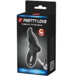 Doppio Anello Vibrante + Stimolatore Clitorideo 10 Vibrazioni Nero - Pretty Love - immagine 7