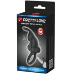 Anello Vibrante + Stimolatore Clitorideo Coniglio 10 Vibrazioni Nero - Pretty Love - immagine 6