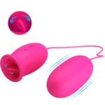 Ovulo Vibrante A Forma Di Margherita + Lingua Stimolante Per Il Clitoride Rosa - Pretty Love - immagine 2