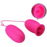 Ovulo Vibrante A Forma Di Margherita + Lingua Stimolante Per Il Clitoride Rosa - Pretty Love - immagine 3
