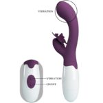 Butterfly Kiss Vibratore Rabbit E Stimolatore Punto G Viola - Pretty Love - immagine 4