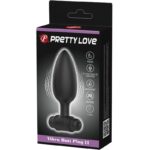 Vibra Butt Plug 2 Plug Anale 10 Vibrazioni Nero - Pretty Love - immagine 6