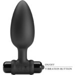 Vibra Butt Plug 2 Plug Anale 10 Vibrazioni Nero - Pretty Love - immagine 4