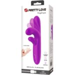 Angelique Vibratore Multifunzione + Stimolatore Clitoride Viola - Pretty Love - immagine 6