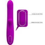 Angelique Vibratore Multifunzione + Stimolatore Clitoride Viola - Pretty Love - immagine 4