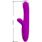 Angelique Vibratore Multifunzione + Stimolatore Clitoride Viola - Pretty Love - immagine 3
