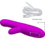Angelique Vibratore Multifunzione + Stimolatore Clitoride Viola - Pretty Love - immagine 5