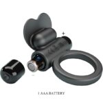 Debonaire Anello Vibrante Coniglio 10 Vibrazioni Nero - Pretty Love - immagine 6