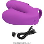Vibratore Da Dita Athena Con Stimolatore Clitorideo Viola - Pretty Love - immagine 6