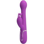 Dejon 3 In 1 Multifunzione Vibratore Coniglio Viola - Pretty Love