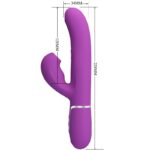 Perlita 3 In 1 Vibratore Multifunzione Coniglio Viola - Pretty Love - immagine 5