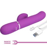 Perlita 3 In 1 Vibratore Multifunzione Coniglio Viola - Pretty Love - immagine 7
