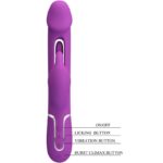 Kampas 3 In 1 Multifunzione Vibratore Coniglio Viola - Pretty Love - immagine 6