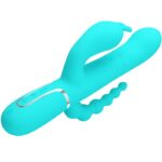 Cammy 4 In 1 Multifunzione Vibratore Triple Rabbit Blu - Pretty Love - immagine 3