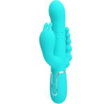 Cammy 4 In 1 Multifunzione Vibratore Triple Rabbit Blu - Pretty Love