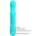 Cammy 4 In 1 Multifunzione Vibratore Triple Rabbit Blu - Pretty Love - immagine 7