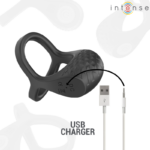 Alex Vibratore Doppio Anello Per Pene 10 Vibrazioni Nero - Intense - immagine 6