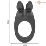 Sam Vibratore Doppio Anello Per Pene 10 Vibrazioni Nero - Intense - immagine 4