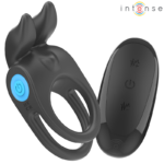 Sam Vibratore Doppio Anello Per Pene 10 Vibrazioni Nero - Intense