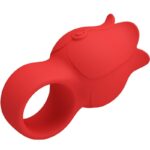 Vibratore A Dita A Forma Di Rosa Jae 10 Vibrazioni Rosso - Pretty Love - immagine 3