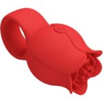 Vibratore A Dita A Forma Di Rosa Jae 10 Vibrazioni Rosso - Pretty Love - immagine 4