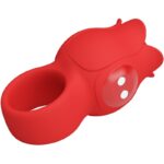 Vibratore A Dita A Forma Di Rosa Jae 10 Vibrazioni Rosso - Pretty Love - immagine 5