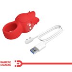 Vibratore A Dita A Forma Di Rosa Jae 10 Vibrazioni Rosso - Pretty Love - immagine 8