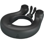 Anello Vibrante Dahlia + Stimolatore Clitorideo 12 Vibrazioni Nero - Pretty Love - immagine 4