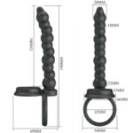 Dillion Anello Per Il Pene A Doppia Penetrazione Nero - Pretty Love - immagine 6