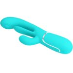 Shania Triple Rabbit Vibratore Multifunzione 3 In 1 Blu - Pretty Love - immagine 3