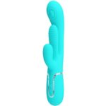 Shania Triple Rabbit Vibratore Multifunzione 3 In 1 Blu - Pretty Love
