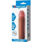 Guaina Per Pene Nile Con Estensione 2,5 Cm Mulatto - Pretty Love - immagine 7