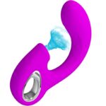 Sibel Sibel Vibratore Punto G + Stimolatore Clitorideo 10 Vibrazioni Viola - Pretty Love - immagine 2