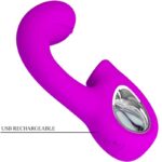 Sibel Sibel Vibratore Punto G + Stimolatore Clitorideo 10 Vibrazioni Viola - Pretty Love - immagine 6