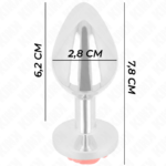 Plug Anale Rosa Rosso Taglia S - Kink - immagine 4