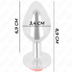 Plug Anale Rosa Rosso Taglia M - Kink - immagine 4
