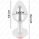 Plug Anale Rosa Rosso Taglia L - Kink - immagine 4