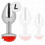Plug Anale Rosa Rosso Taglia L - Kink - immagine 2
