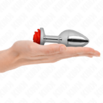 Plug Anale Rosa Rosso Taglia L - Kink - immagine 3