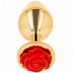 Plug Anale Oro Rosa Rosso Taglia M - Kink