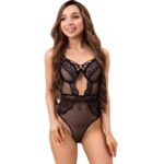 Paula Lc 20209 Body Con Adornos De Encaje Nero S/M - Livco Corsetti Fashion