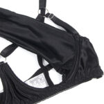 955205 Completo Reggiseno Con Fiocco Nero Regolabile L/Xl - Subblime - immagine 12