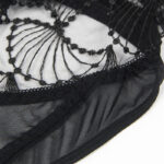 955229 Body Trasparente Con Pizzo Cavato Nero L/Xl - Subblime - immagine 7