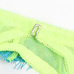 955311 Completo Reggiseno Con Pizzo E Linee Giarretrici Verde E Blu S/M - Subblime - immagine 10