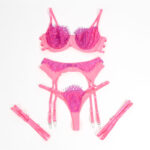 955359 Completo Reggiseno Con Pizzo E Giacchetti Rosa E Viola S/M - Subblime - immagine 8