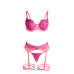 955359 Completo Reggiseno Con Pizzo E Giacchetti Rosa E Viola S/M - Subblime - immagine 6