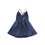 955427 Abito Con Spalline In Pelle Blu L/Xl - Subblime - immagine 6