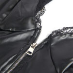 955458 Body In Pelle Nera Con Zip S/M - Subblime - immagine 7