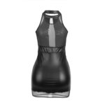 955489 Abito Con Scollo Alto E Trasparenze Nero L/Xl - Subblime - immagine 5